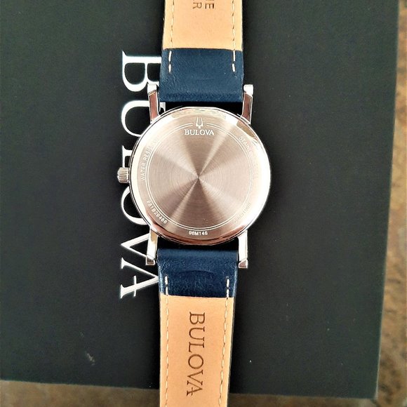 Bulova Women's 96M146 Classic Leather Watch - Picture 5 of 6